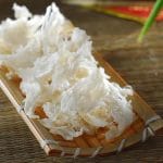 Dried White Big Broken Bird Nest