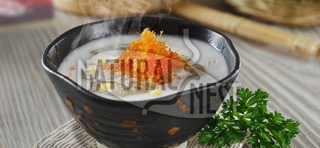 Bird Nest And Black Glutinous Rice Sweet Soup